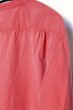 画像7: 「FULLCOUNT」BROAD CLOTH BAND COLLAR SHIRT フルカウント ブロードクロス バンドカラーシャツ オゾン加工 [レッド] (7)