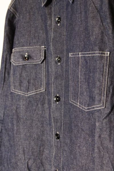 画像1: 「FULLCOUNT」VINTAGE WORKERS DENIM SHIRT フルカウント ヴィンテージ ワーカーズ デニムシャツ  [インディゴ]