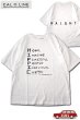 画像1: 「CAL O LINE」HIPPIE T-SHIRTS キャルオーライン ヒッピー プリント 半袖Tシャツ  CL201-095 [ホワイト] (1)