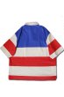画像7: 「CAL O LINE」USA S/S RUGBY SHIRT キャルオーライン 半袖 ラグビーシャツ CL201-116S [トリコロール] (7)