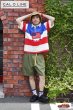 画像12: 「CAL O LINE」USA S/S RUGBY SHIRT キャルオーライン 半袖 ラグビーシャツ CL201-116S [トリコロール] (12)