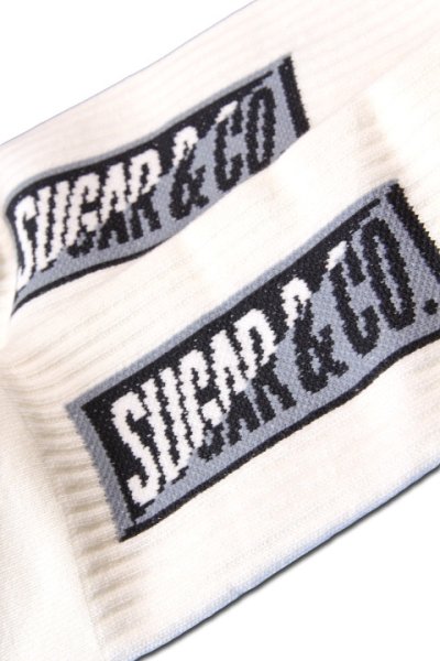 画像2: 「Sugar & Co.」Sugar socks シュガーアンドカンパニー パイルソックス [ホワイト]