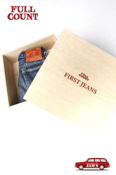 画像1: 「FULLCOUNT」My First Jeans Kids Denim Gift Box フルカウント マイ ファースト ジーンズ グランパパ パズル付き [ワニ]