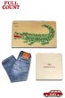 画像1: 「FULLCOUNT」My First Jeans Kids Denim Gift Box フルカウント マイ ファースト ジーンズ グランパパ パズル付き [ワニ] (1)