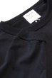 画像2: 「Jackman」Himo Long Sleeve T-Shirt ジャックマン ヒモ ロンTee JM5079 [ブラック] (2)