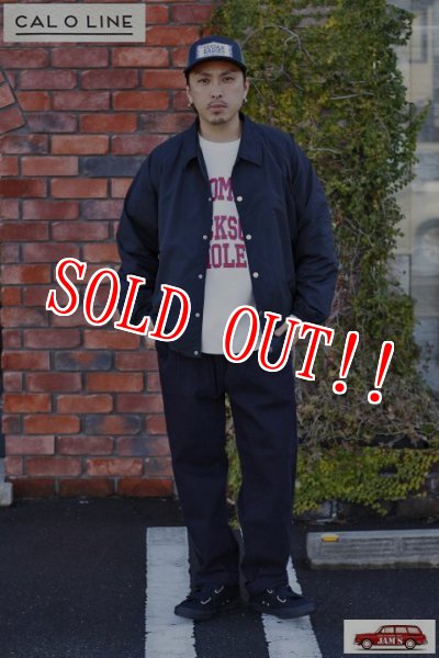 画像7: 「CAL O LINE」2TUCK KARSEY TROUSERS キャルオーライン ２タックカルゼトラウザー CL202-091 [ネイビー] (7)