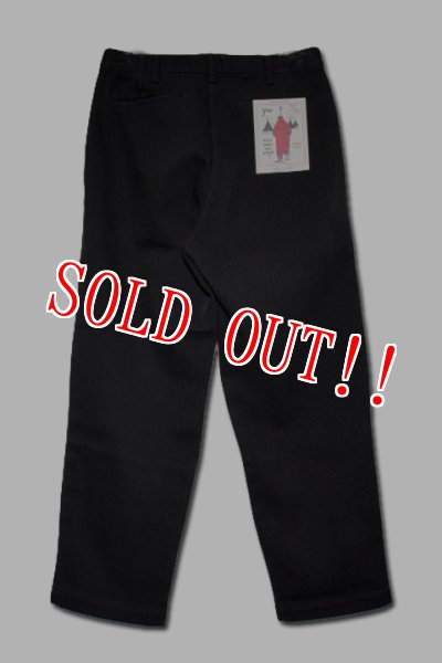 画像2: 「CAL O LINE」2TUCK KARSEY TROUSERS キャルオーライン ２タックカルゼトラウザー CL202-091 [ネイビー] (2)