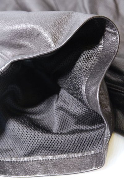 画像7: 「STRANGE TRIP」COW LEATHER WIDE SHORTS ストレンジトリップ カウレザー ワイド ショーツ [ブラック] (7)