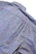 画像8: 「CAL O LINE」CHAMBRAY S/S SHIRT キャルオーライン シャンブレー 半袖シャツ CL211-042 [ブルー] (8)