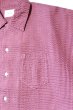 画像3: 「CAL O LINE」CATALINA SHIRT キャルオーライン カタリナシャツ リップル生地 CL211-048 [ピンク] (3)