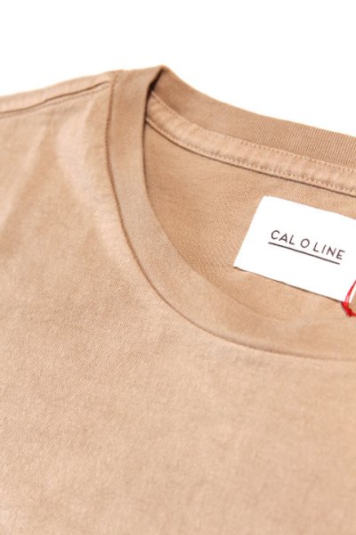 画像1: 「CAL O LINE」IT'S A POISON S/S Tee キャルオーライン イツアポイズン ロゴプリント 半袖Tシャツ  CL211-067 [スモークベージュ]