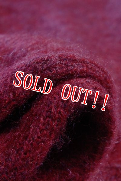 画像8: 「STRANGE TRIP」MIX MOHAIR CRADIGAN ストレンジトリップ ミックスモヘア カーディガン [レッド・ブラック] (8)