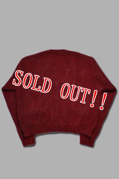 画像7: 「STRANGE TRIP」MIX MOHAIR CRADIGAN ストレンジトリップ ミックスモヘア カーディガン [レッド・ブラック] (7)