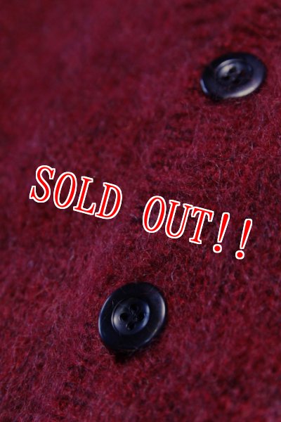 画像3: 「STRANGE TRIP」MIX MOHAIR CRADIGAN ストレンジトリップ ミックスモヘア カーディガン [レッド・ブラック] (3)