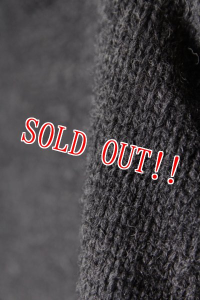 画像4: 「FULLCOUNT」 OLD FISHERMANS WOOL KNIT SWEATER フルカウント オールド フィッシャーマン ウールニットセーター [チャコール] (4)
