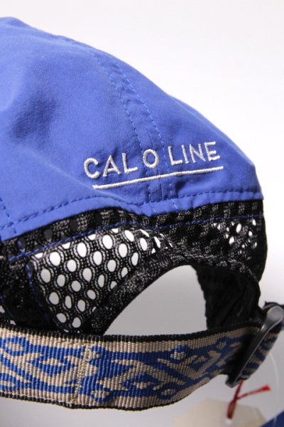 画像1: 「CAL O LINE」×「KAVU」vented strap cap キャルオーライン カブー ベンテッドストラップキャップ [ブルー]