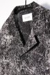 画像2: 「CAL O LINE」CATALINA JACKET PRINT キャルオーライン カタリナジャケット オリジナルプリント リップル生地 CL221-008P [ブラック] (2)