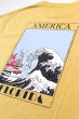 画像4: 「CAL O LINE」×「JAMS 10th」AMERICA WAVE CORVETTE S/S Tee キャルオーライン JAMS 別注カラー アメリカウェーブ 半袖Tシャツ  CL221-075 [イエロー] (4)