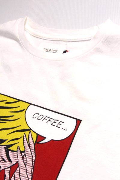 画像2: 「CAL O LINE」COFFEE... PRINT S/S Tee キャルオーライン コーヒー プリント 半袖Tシャツ  CL221-065 [ホワイト]