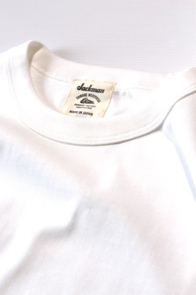 画像1: 「Jackman」Grace BB T-Shirt ジャックマン グレース ベースボール Tシャツ JM5255 [ホワイト×スタンドグリーン]