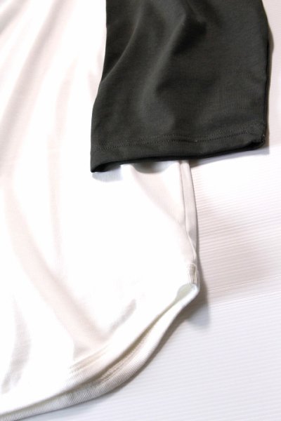 画像2: 「Jackman」Grace BB T-Shirt ジャックマン グレース ベースボール Tシャツ JM5255 [ホワイト×スタンドグリーン]