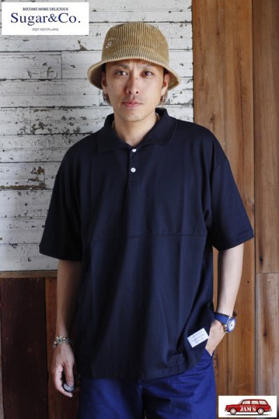 画像2: 「Sugar & Co.」Drop Polo Shirt ICEPACK NYLON シュガーアンドカンパニー ドロップ ポロシャツ アイスパック ナイロン [ネイビー]