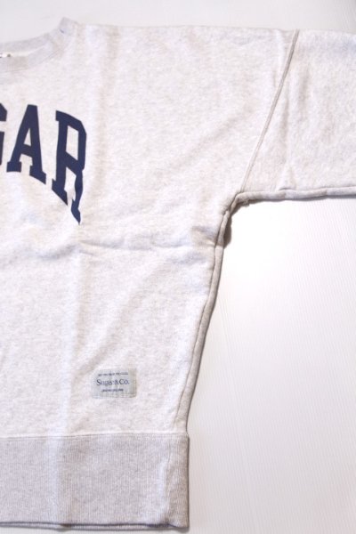 画像1: 「Sugar & Co.」Arch Logo Box Sweat シュガーアンドカンパニー  アーチロゴ プリント ボックススウェット [ホワイト]