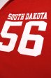 画像3: 「CAL O LINE」"SOUTH DAKOTA 56" FOOTBALL Tee キャルオーライン スーパーヘビー天竺 フットボール Tシャツ CL222-022 [レッド] (3)
