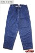 画像1: 「CAL O LINE」PUNCHING DENIM PANTS USED キャルオーライン パンチング ダメージデニムパンツ ウォッシュ加工 CAL222-090-UD [ユーズドブルー] (1)