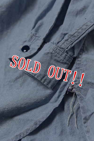 画像4: 「CAL O LINE」CHAMBRAY WORK SHIRT USED キャルオーライン シャンブレー ワークシャツ ヴィンテージ加工 CL222-034UD [ユーズドブルー] (4)