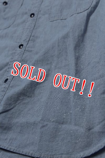 画像5: 「CAL O LINE」CHAMBRAY WORK SHIRT USED キャルオーライン シャンブレー ワークシャツ ヴィンテージ加工 CL222-034UD [ユーズドブルー] (5)