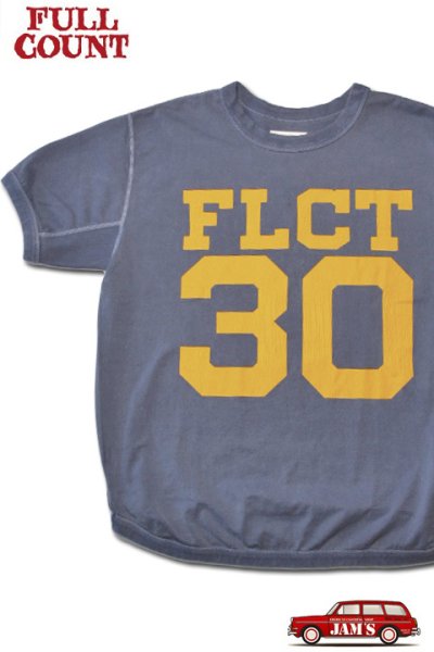 画像1: 「FULLCOUNT」FLCT 30 T-Shirt フルカウント ナンバリング プリント半袖Tシャツ  [ネイビー] (1)
