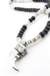 画像3: 「Mt.hill」Bear Claw Pendant with TQ Black Beads マウントヒル ベアクロー ペンダント ブラックビーズ スリーピングビューティーターコイズ [230514] (3)