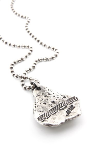 画像2: 「Mt.hill」 Dog Tag Pure Silver Large with TQ マウントヒル ドッグタグ 純銀製ナゲット シルバーボールチェーン ラージ ロイストンターコイズ [230514]