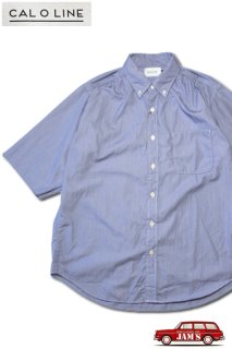 CAL O LINE」CLASSIC B.D. SHIRT キャルオーライン クラシックボタンダウンシャツ CL211-021  [ピンストライプ/ブラック]