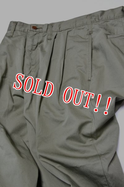 画像3: 「CAL O LINE」2TUCK CHINO PANTS キャルオーライン 2タック チノパンツ CL211-092 [ライトオリーブ] (3)