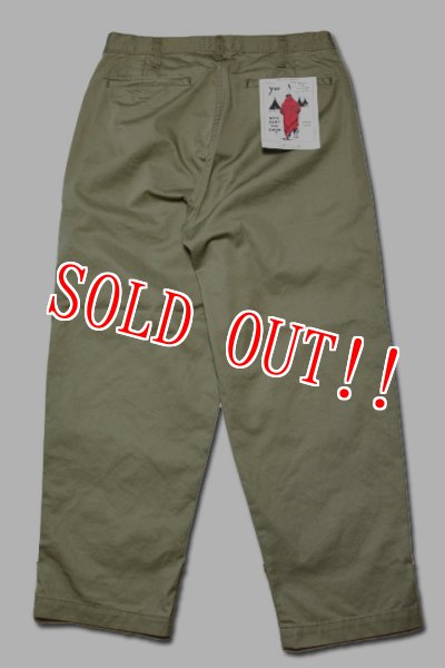 画像4: 「CAL O LINE」2TUCK CHINO PANTS キャルオーライン 2タック チノパンツ CL211-092 [ライトオリーブ] (4)