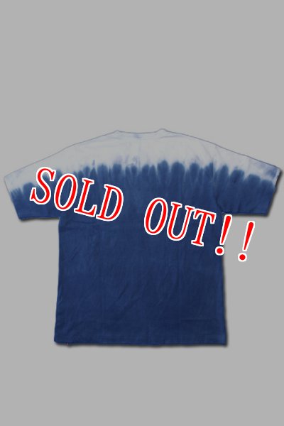 画像2: 「CAL O LINE」×「YUKI D.Y.E」TIE DYE S/S Tee キャルオーライン タイダイ 半袖Tシャツ  CYW-212 [ブルー] (2)