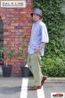 画像7: 「CAL O LINE」2TUCK CHINO PANTS キャルオーライン 2タック チノパンツ CL211-092 [ライトオリーブ] (7)