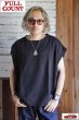 画像5: 「FULLCOUNT」Relax Fit No Sleeve Sweatshirt フルカウント リラックス フィット ノースリーブ スウェット [ブラック] (5)