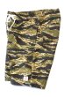 画像3: 「FULLCOUNT」CAMO EASY SHORTS フルカウント カモ柄 イージーショーツ [タイガーカモ] (3)