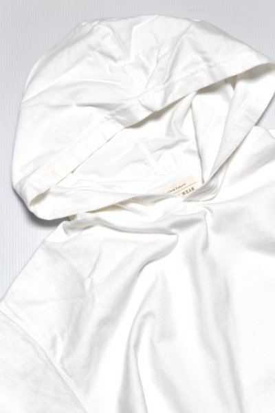 画像1: 「FULLCOUNT」Flat Seam Heavy Weight Hoodie T-Shirt フルカウント フラットシーマ フーディー半袖Tシャツ  [ホワイト]