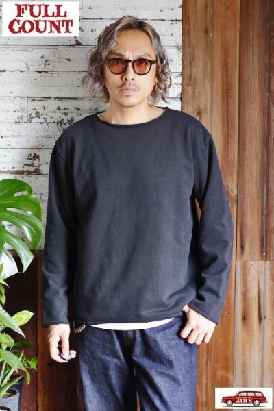 画像3: [限定アイテム]「FULLCOUNT」Chillax Sweat Shirt フルカウント チラックス スウェット バスクシャツ [インクブラック]