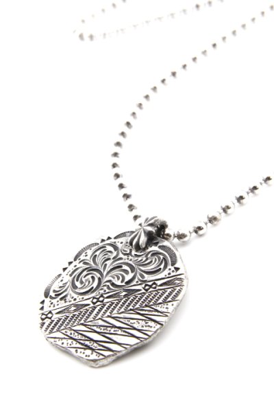 画像1: 【One of a Kind】「Mt.hill」 Dog Tag Pure Silver Large マウントヒル ドッグタグ 純銀製ナゲット シルバーボールチェーン ラージ [230923-3]