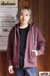 画像7: 「Jackman」GG Sweat Zip Parka ジャックマン GGスウェット フルジップパーカー JM7293 [マホガニー] (7)