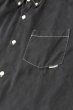 画像3: 「Sugar & Co.」Handsome Shirt Sulfide Black シュガーアンドカンパニー ハンサムシャツ 硫化染め ツイル [ブラック] (3)