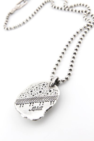 画像2: 【One of a Kind】「Mt.hill」 Dog Tag Pure Silver Large with TQ マウントヒル ドッグタグ 純銀製ナゲット シルバーボールチェーン ラージ キングマンターコイズ [231118]