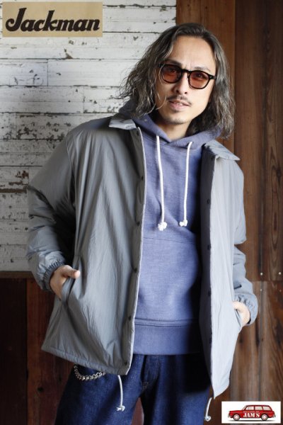 画像3: 「Jackman」 GG Sweat Pullover Parka ジージースウェット プルオーバーパーカー 度詰コットン JM7295 「クラシックブルー」