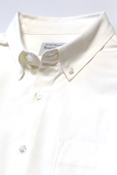 画像1: 「Sugar & Co.」Handsome Shirt White Denim シュガーアンドカンパニー ハンサムシャツ 綿麻デニム [ホワイト]