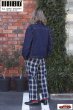 画像9: 「ILL180°」LINEN PLAID 2-TUCK PANTS イルワンエイティ リネン 2タック チェックパンツ ILL241-35 [ネイビー] (9)